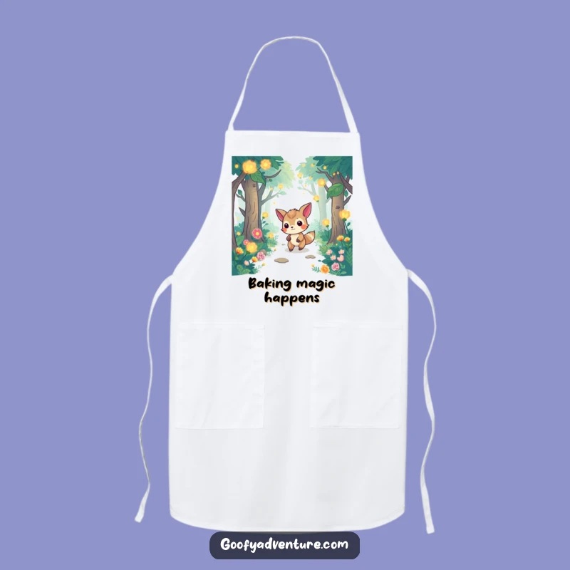 Funny Forest Dweller Apron: Glowing Flora Cooking Gift