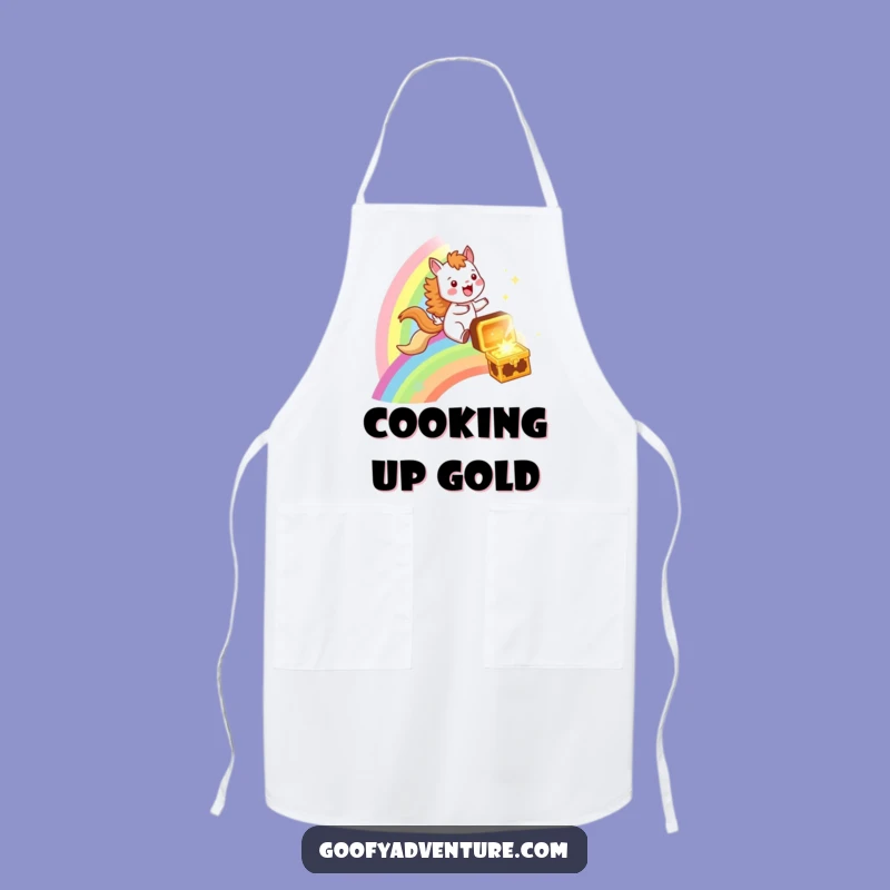 Funny Rainbow Chef Apron: Joyful Animal Cooking Gift