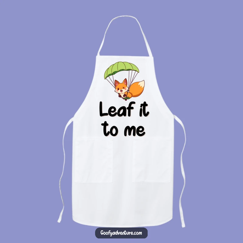 Funny Fox Paragliding Apron - Cook Up Laughs with Hilarious Kitchen Adventure