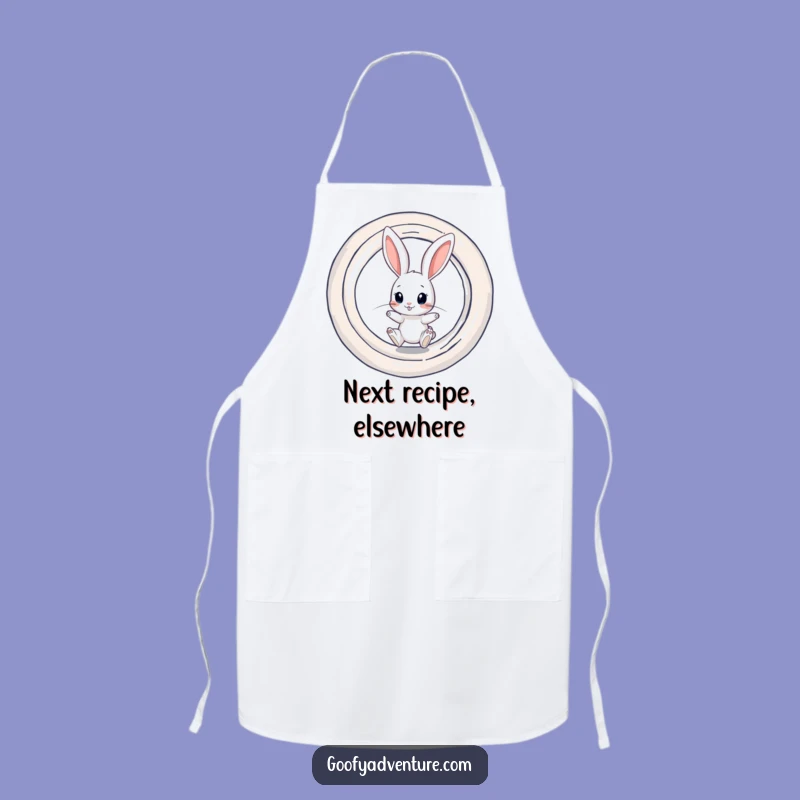 Funny Rabbit Portal Apron: Curious Kitchen Wear for Adventurous Cooks, Unique Funny Gift!
