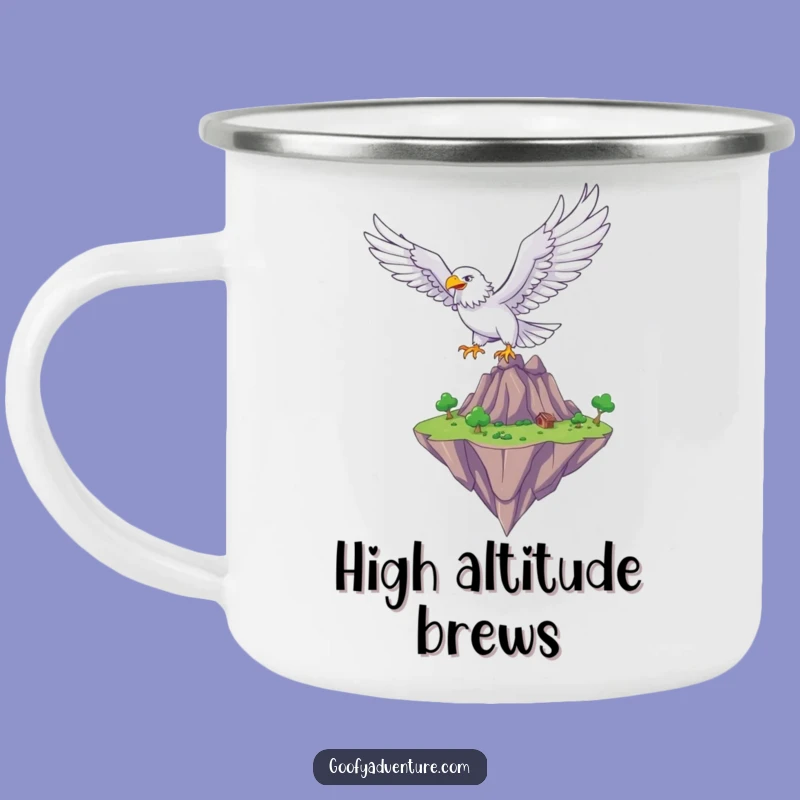 Funny Eagle Flyer Camping Mug: Outdoor Fantasy Adventure Gift