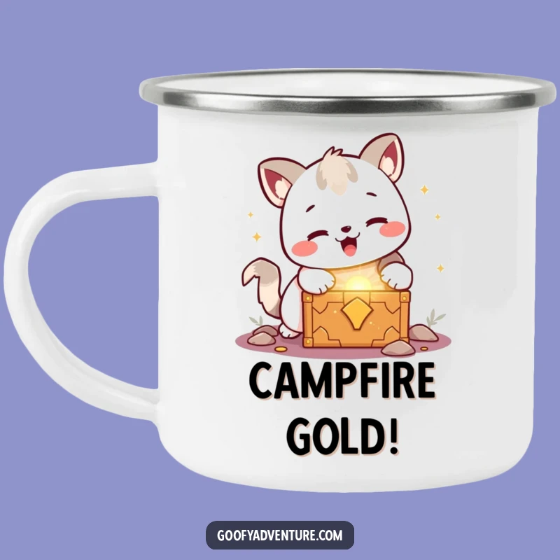 Funny Kawaii Animal Treasure Camping Mug: Outdoor Discovery, Durable Exciting Gift