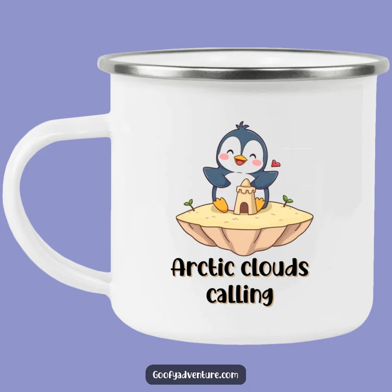 Funny Penguin Cloud Walker Camp Mug - Adventure Fuel for Sky-High Brews!