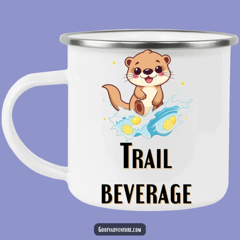Funny Otter Lemonade Wave Camping Mug: Adventure-Ready & Hilarious Drinkware