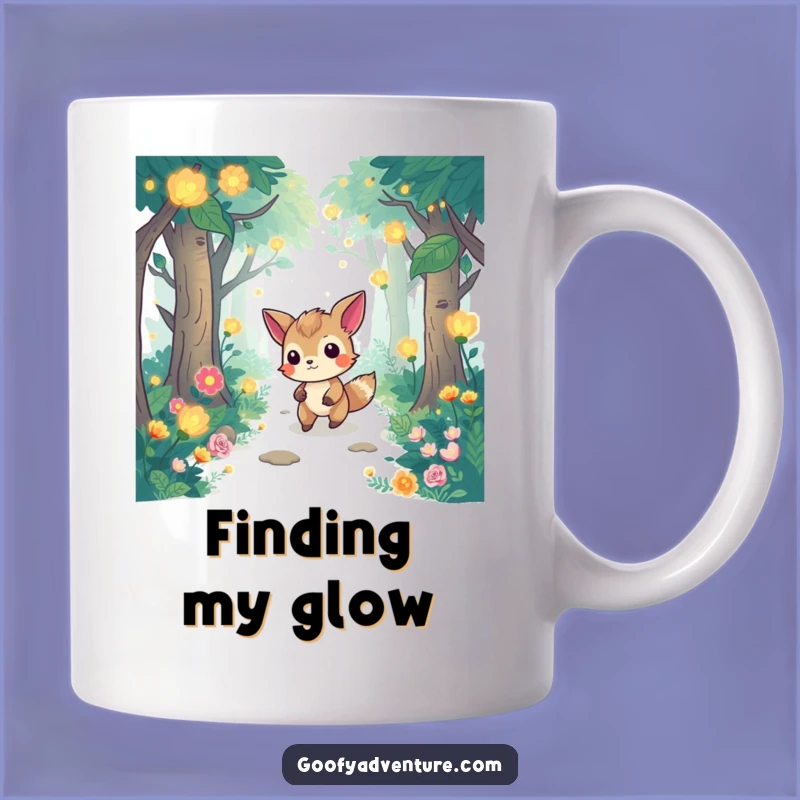 Funny Forest Mug: Determined Animal Glowing Flora Gift