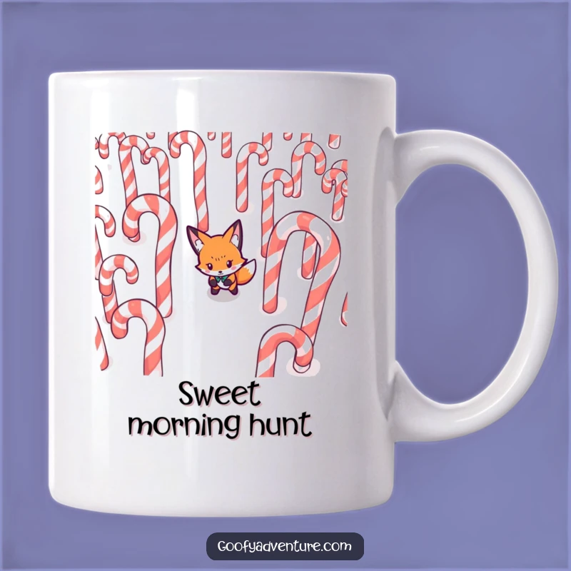 Funny Fox Candy Cane Mug - Determined Maze Runner Gift
