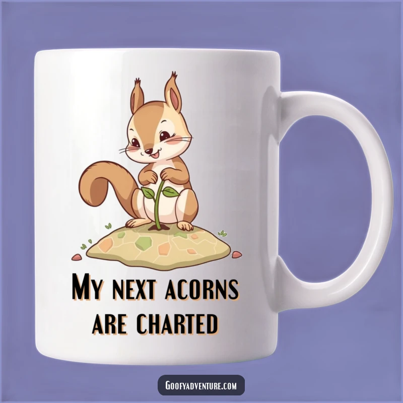 Funny Squirrel Planting Map Seed Mug: A Hilarious Adventure Gift for Dreamers