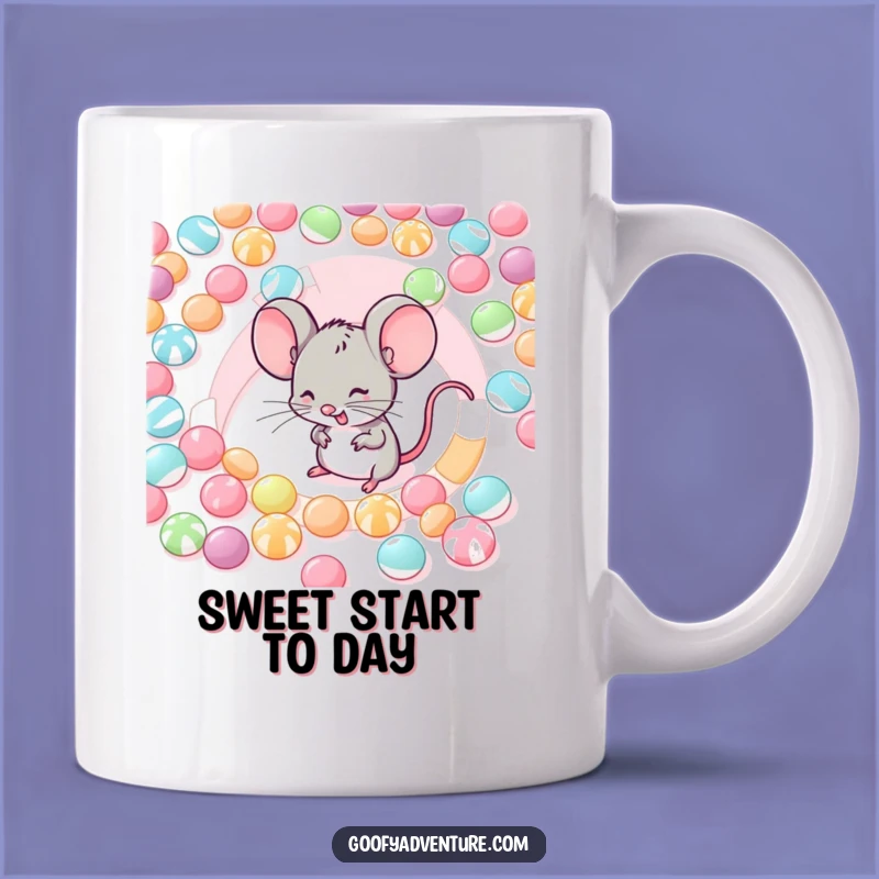 Funny Mouse Candy Maze Mug: A Sweet Adventure for Your Morning!