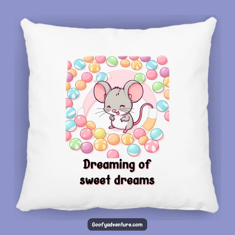 Funny Mouse Candy Maze Pillow: Cozy Up with Sweet Dreams