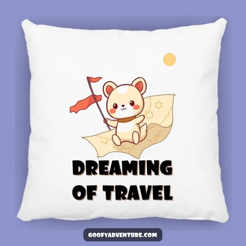 Funny Explorer Pillow - Cozy Up with Adventure Dreams!