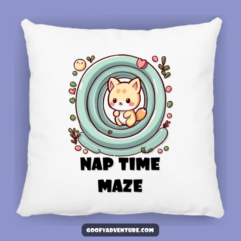 Funny Kawaii Animal Maze Pillow: Soft Comfort, Whimsical Puzzle Gift