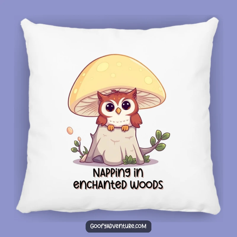 Funny Owl Enchanted Pillow: Cozy Comfort for Magical Dreams