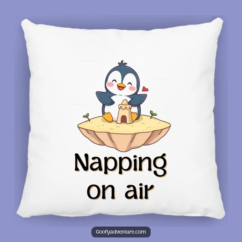 Funny Penguin Cloud Nap Pillow - Cozy Giggling Island Comfort!