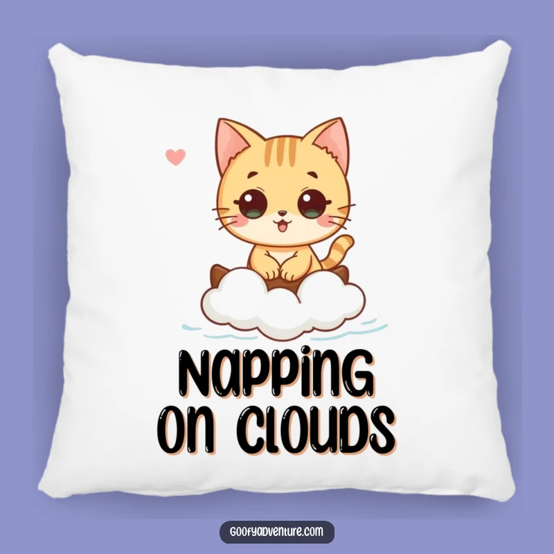 Funny Cat Cloud Boat Pillow: Snuggle Up in Dreamy Comfort with This Funny Gift