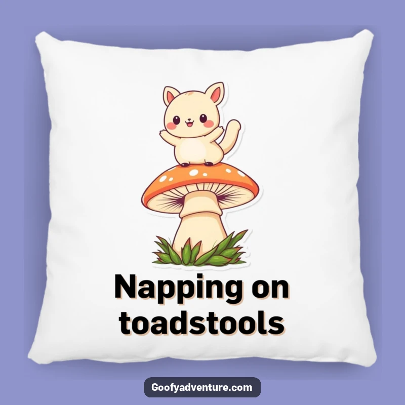 Soft Funny Kawaii Mushroom Leaper Animal Pillow: Cuddle Up with Playful Charm