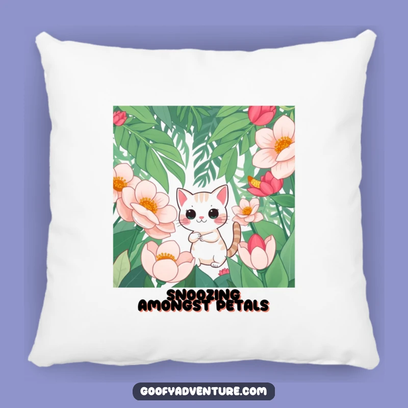 Funny Cat Pillow: Cozy Jungle Explorer Cushion Gift