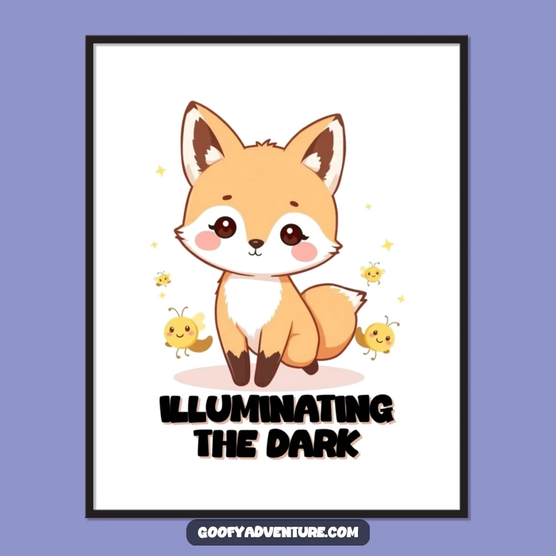Funny Kawaii Fox Digital Art - Instant Enchanting Parade Download