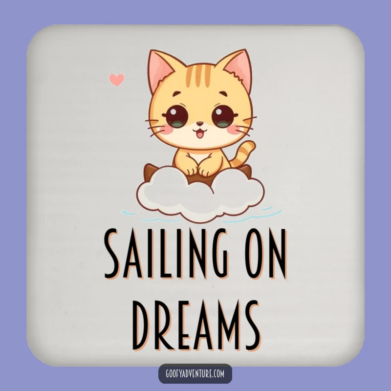 Funny Cat Cloud Boat Coasters: Protect Surfaces with This Hilarious Whimsy