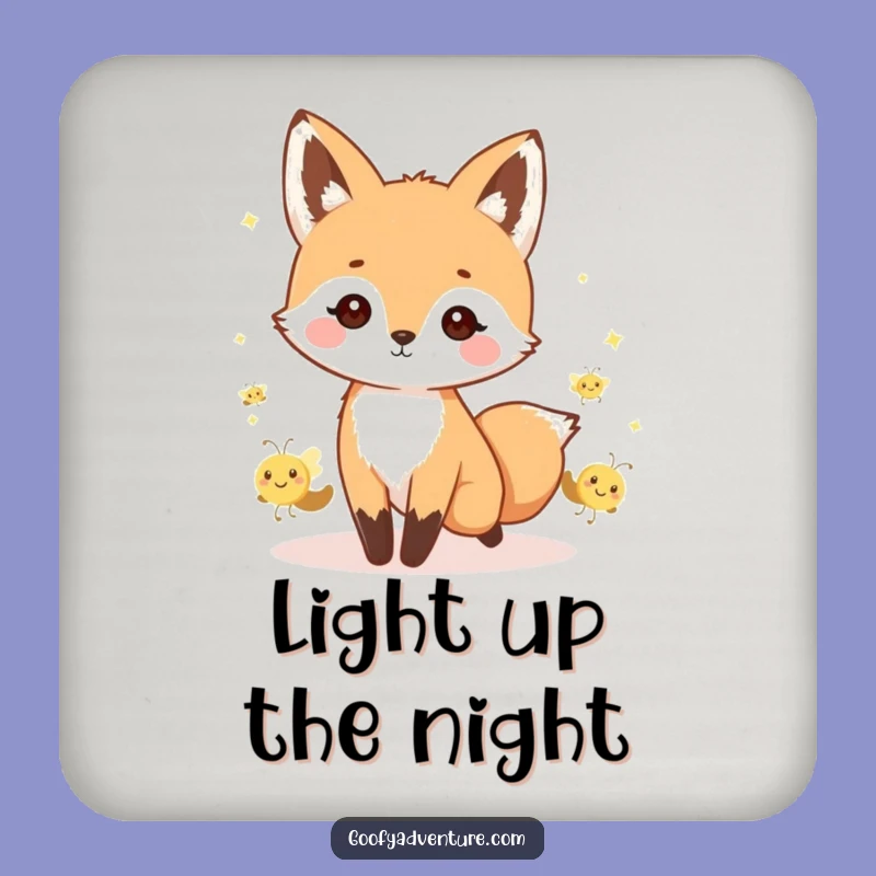 Funny Kawaii Fox Coaster Set - Enchanting Protection for Your Surfaces