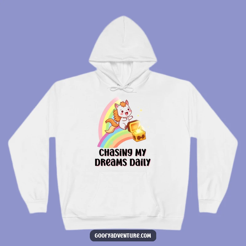 Cozy Funny Rainbow Animal Hoodie: Warm Treasure Hunter Gift
