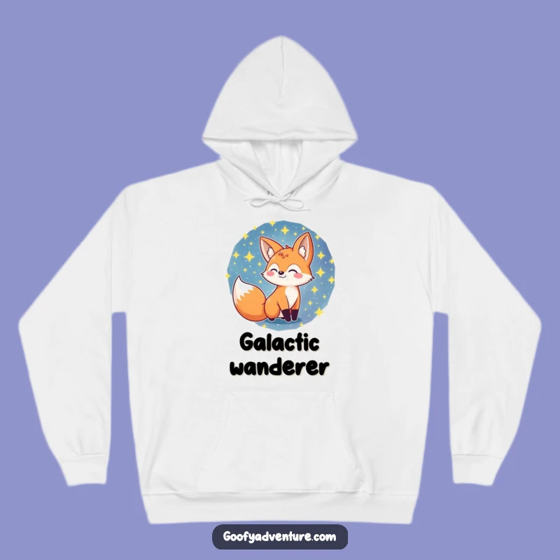 Cozy Funny Fox Galaxy Hoodie: Snuggle Up in This Hilarious Cosmic Adventure