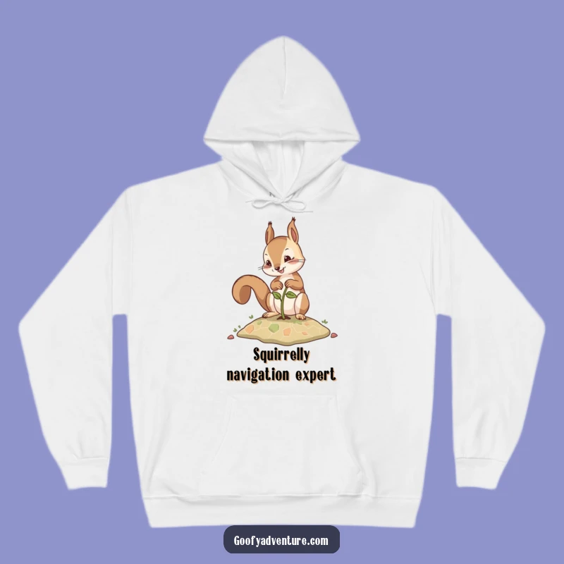 Funny Squirrel Planting Map Seed Hoodie: Cozy Up with Humorous Adventure