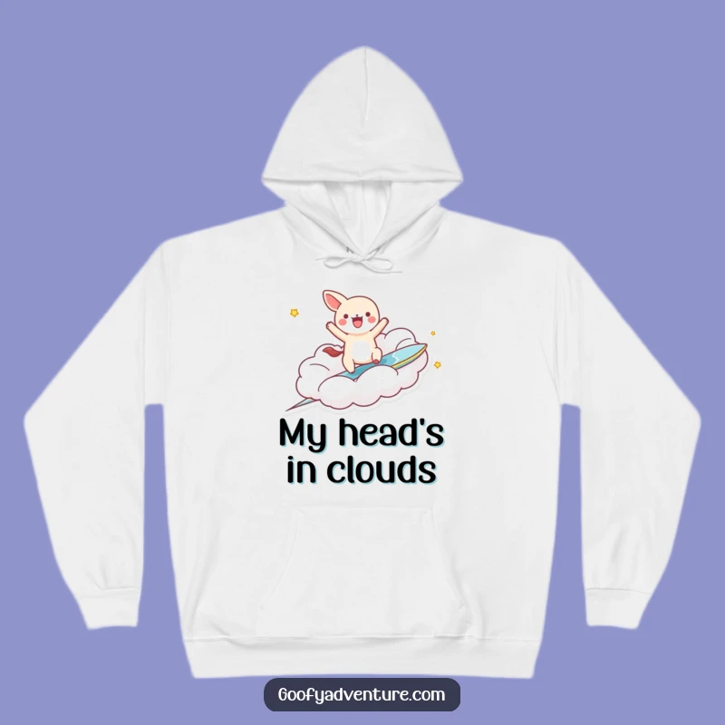 Cozy Funny Kawaii Cloud Surfer Animal Hoodie: Ultimate Comfort and Hilarious Style