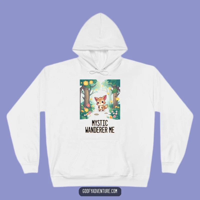 Cozy Enchanted Forest Hoodie: Funny Animal Wanderer Gift