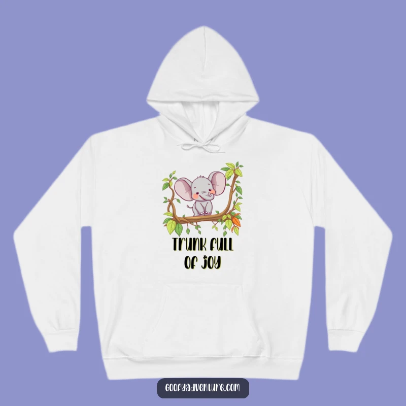 Funny Elephant Explorer Hoodie: Cozy Jungle Explorer Warm Gift