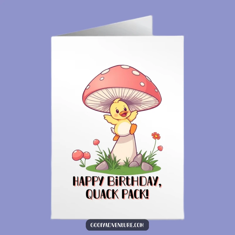 Free Printable Duckling Birthday Card: Funny Downloadable for Playful Souls