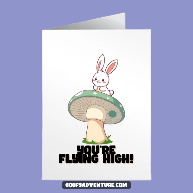 Free Printable Congrats Card: Bunny's Magical Journey, Funny Digital Download
