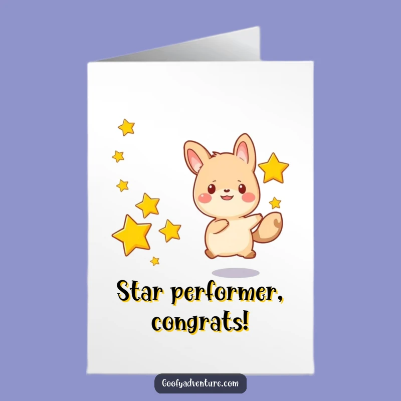 Free Printable Kawaii Stars Congrats: Funny Downloadable Gift