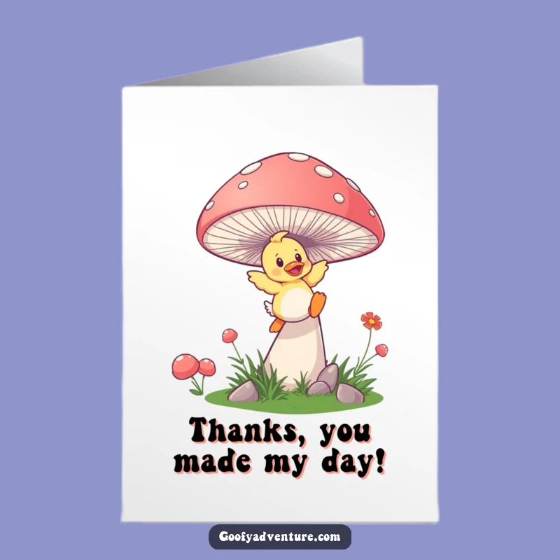 Free Printable Duckling Thank You Card: Funny Downloadable for Little Favors
