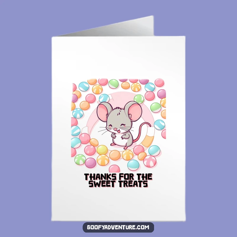 Free Printable Thank You Card: Mouse's Sweet Thanks, Funny Downloadable Gift of Appreciation