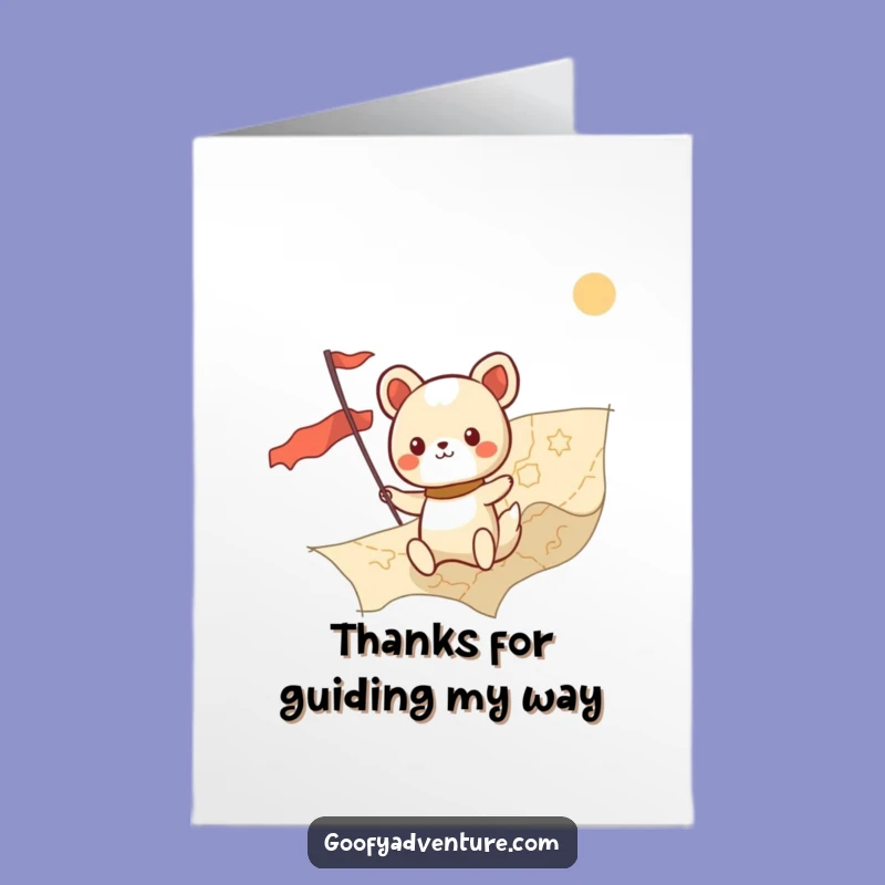 Free Printable Thank You Card: Map Explorer Thanks, Downloadable Gift