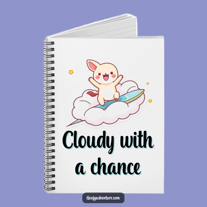 Funny Kawaii Cloud Surfer Animal Notebook: Jot Down Ideas with Hilarious Flair