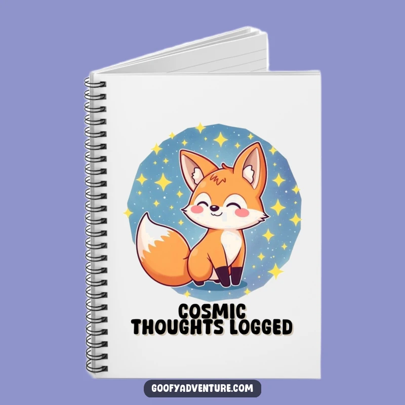 Funny Fox Galaxy Notebook: Explore Your Ideas in This Hilarious Star Journal