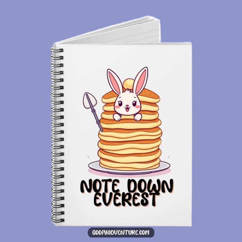 Funny Bunny Notebook - Brave Pancake Scaling Journal