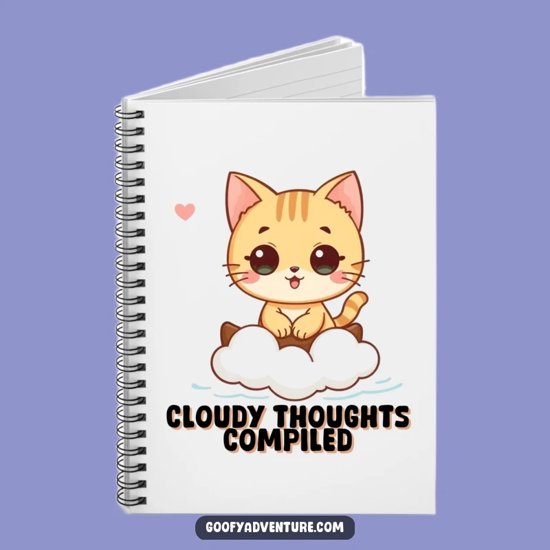 Funny Cat Cloud Boat Notebook: Jot Down Dreamy Ideas with This Hilarious Journal