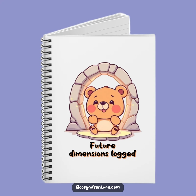 Funny Bear Portal Notebook: Jot Down Adventures with This Hilarious Journal
