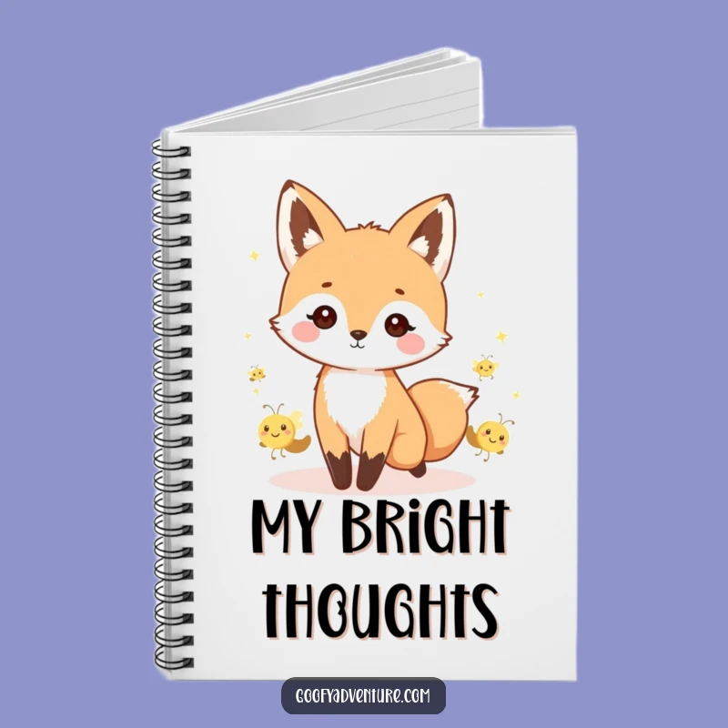 Funny Kawaii Fox Notebook - Enchanting Journal for Dreamers & Leaders
