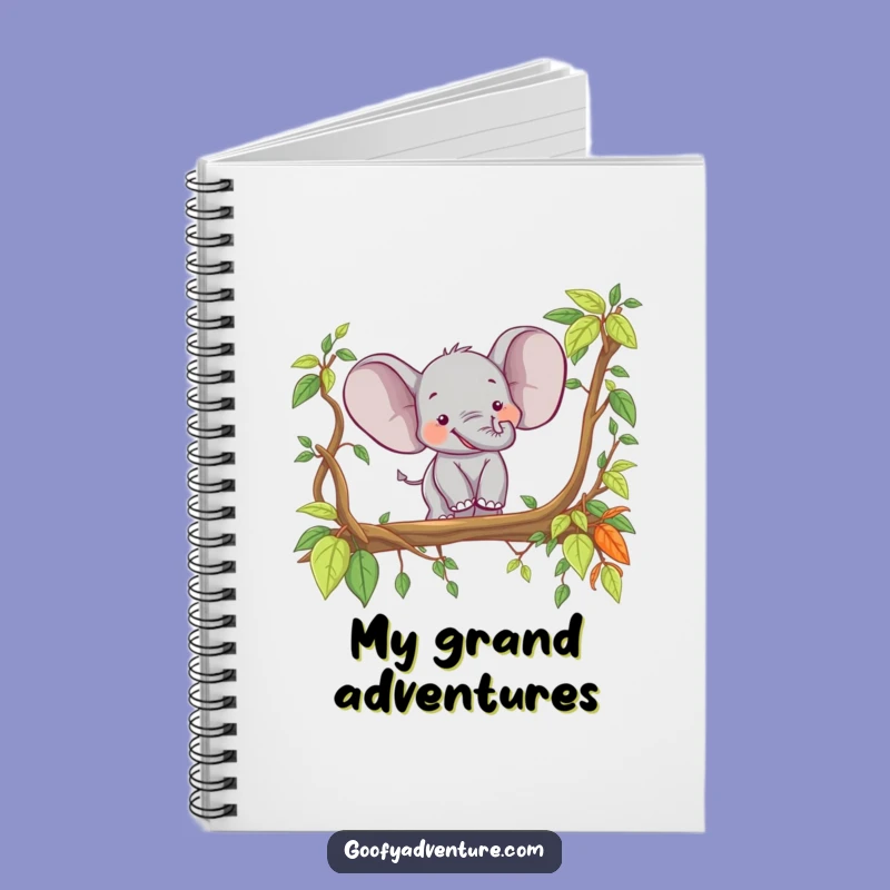 Funny Elephant Explorer Notebook: Joyful Jungle Journal Gift