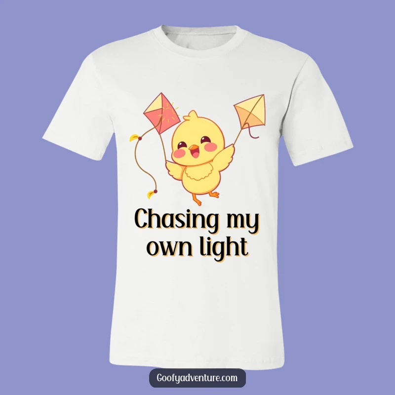 Funny Chick Sunshine Kite T-Shirt: Wear Your Joyful Flight