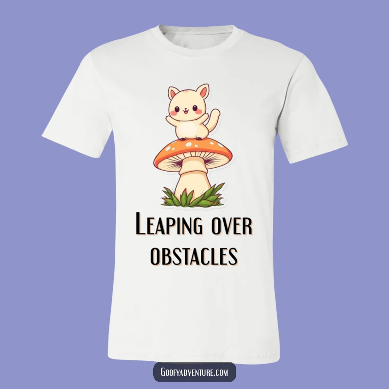 Funny Kawaii Mushroom Leaper Animal T-Shirt: Show Off Your Playful Side in Style
