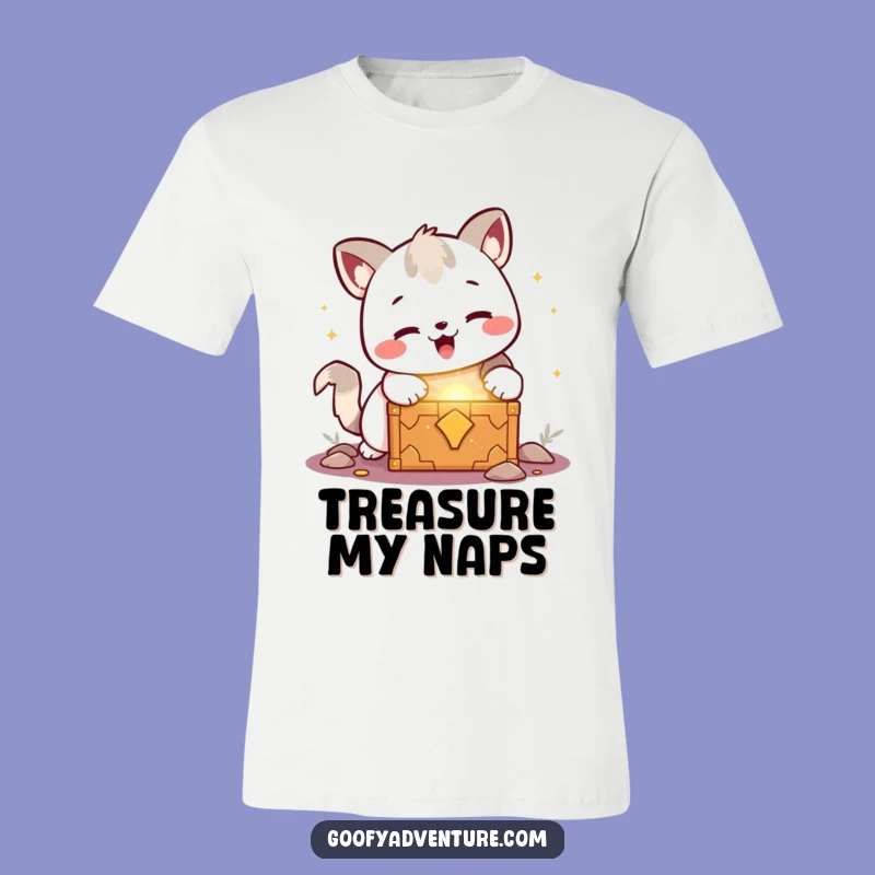 Funny Kawaii Animal Treasure Shirt: Glowing Discovery, Excited Explorer Tee