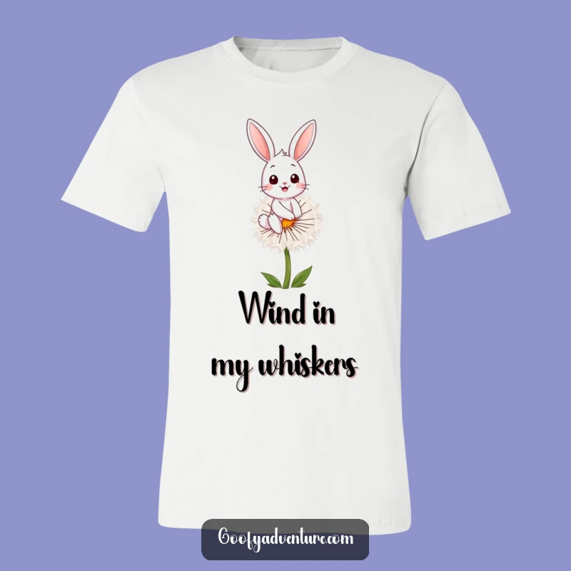Funny Bunny Dandelion Seed T-Shirt: Hilarious Adventure Tee for a Funny Gift