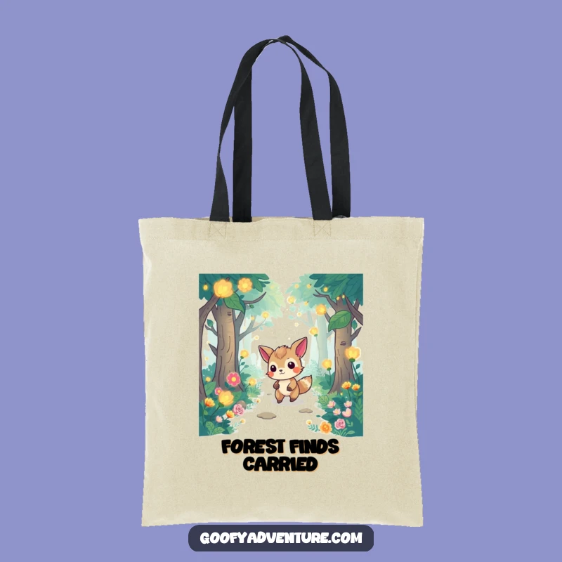 Funny Forest Tote: Whimsical Animal Flora Bag Gift