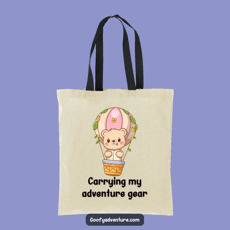 Funny Bear Adventure Tote Bag: Carry Your Journey Essentials