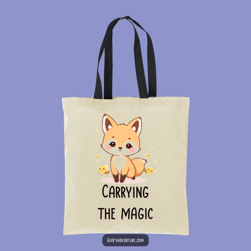 Funny Kawaii Fox Tote Bag - Magical Parade Accessory